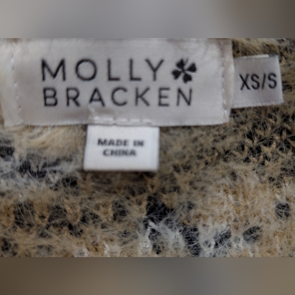 Molly Bracken Leopard Print Sweater - Cream and Black - Picture 2 of 5